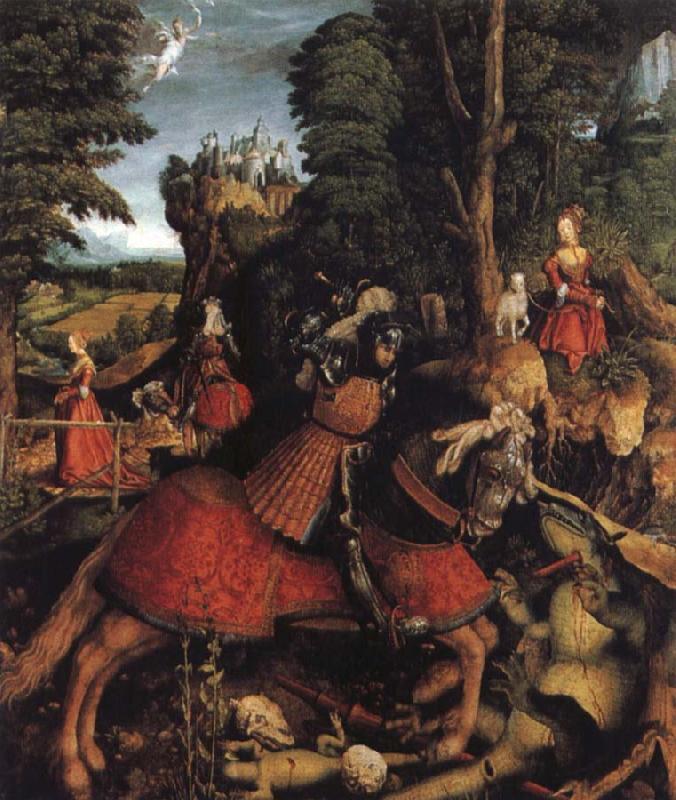 St George and the dragon, Leonhard Beck